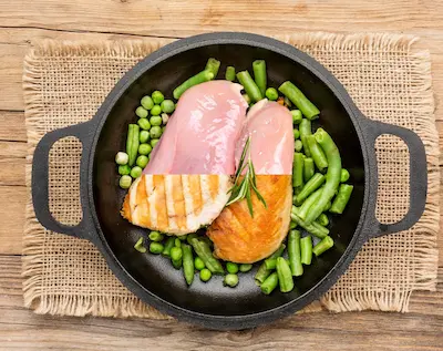 Plato con carbos + proteína