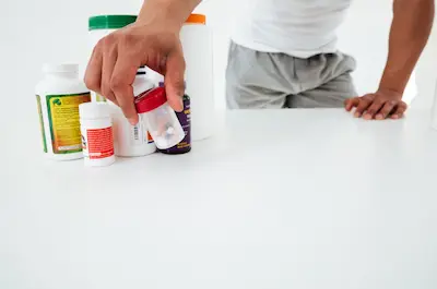 Suplementos en mesa