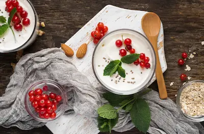 Yogur, kéfir y vegetales fermentados